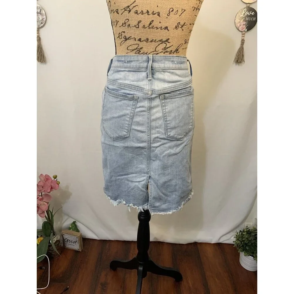 (E-137)Sam Edelman The Riley Denim Skirt Women’s Size 29 Blue Casual Jean Skirt‎ - Picture 3 of 7